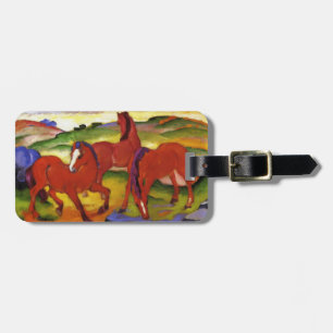 Franz Marc Grazing Horses Luggage Tag