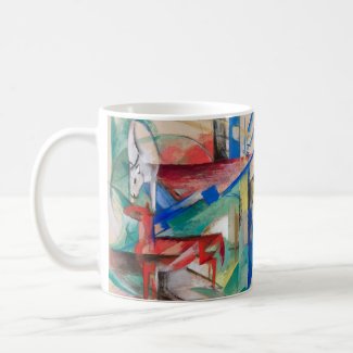 Franz Marc Landscape with Animals Famous Painting
