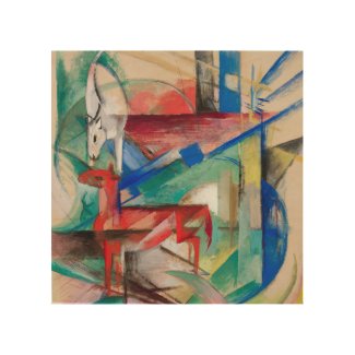 Franz Marc Landscape with Animals Famous Painting