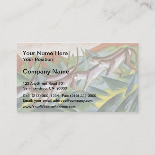 Franz Marc- Monkey Frieze Business Card