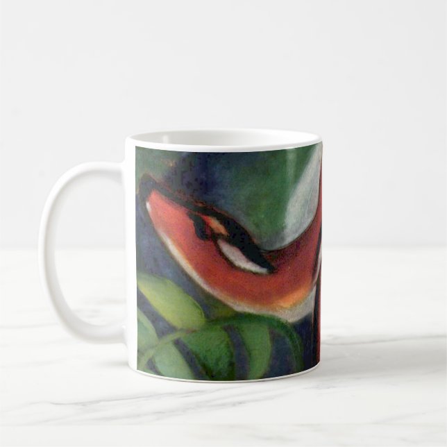 Franz Marc Red Deer Famous Animal Painting Coffee Mug (Left)