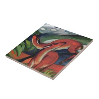 Franz Marc Red Deer Famous Painting