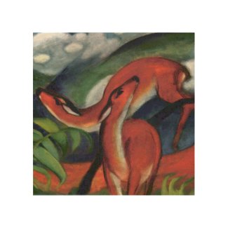 Franz Marc Red Deer Famous Painting