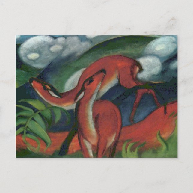 Franz Marc - Red Deer II Postcard (Front)