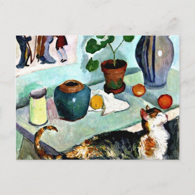 Franz Marc - Still Life with Cat Postcard (Front)