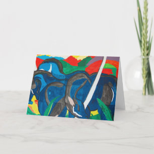 Franz Marc - The Blue Horse Holiday Card
