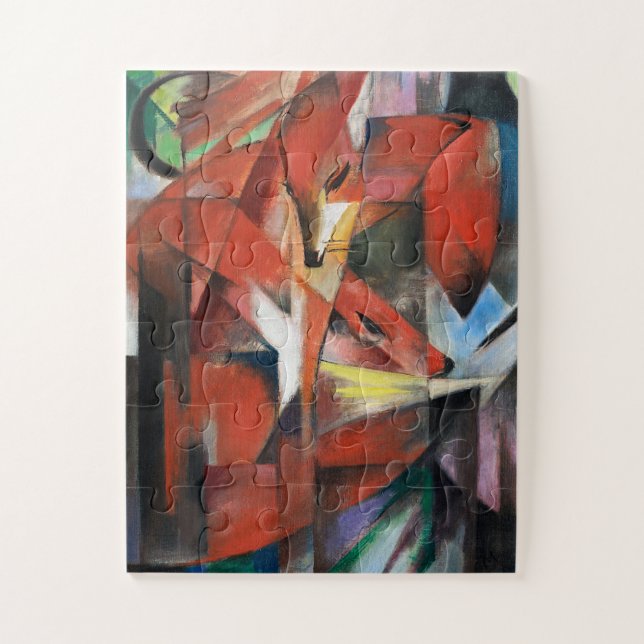 Franz Marc The Foxes (1913) Jigsaw Puzzle (Vertical)