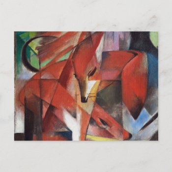 Franz Marc - The Foxes  1913 Postcard by masterpiece_museum at Zazzle