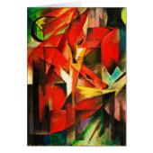 Franz Marc The Foxes Red Fox Modern Art Painting (Front)