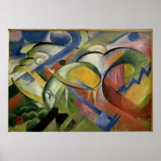 Franz Marc The Lamb 1913-14 Sheep Ewe Baby Animal Poster