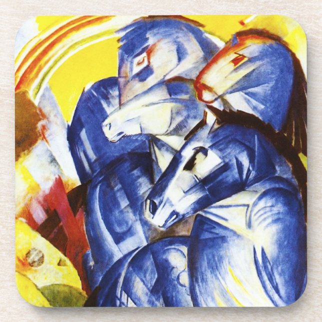 Franz Marc The Tower of Blue Horses Coasters (Front)
