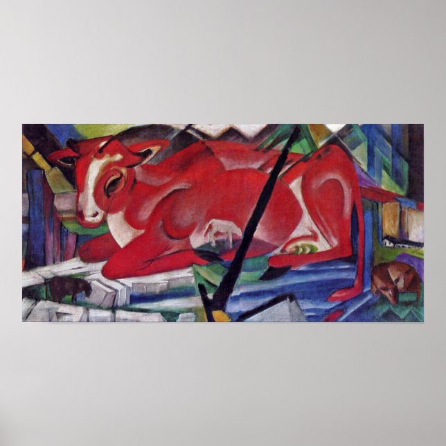 Franz Marc - The World Cow Poster (Front)