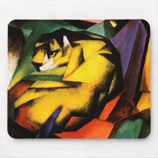 Franz Marc - Tiger (1912) Mouse Pad (Front)