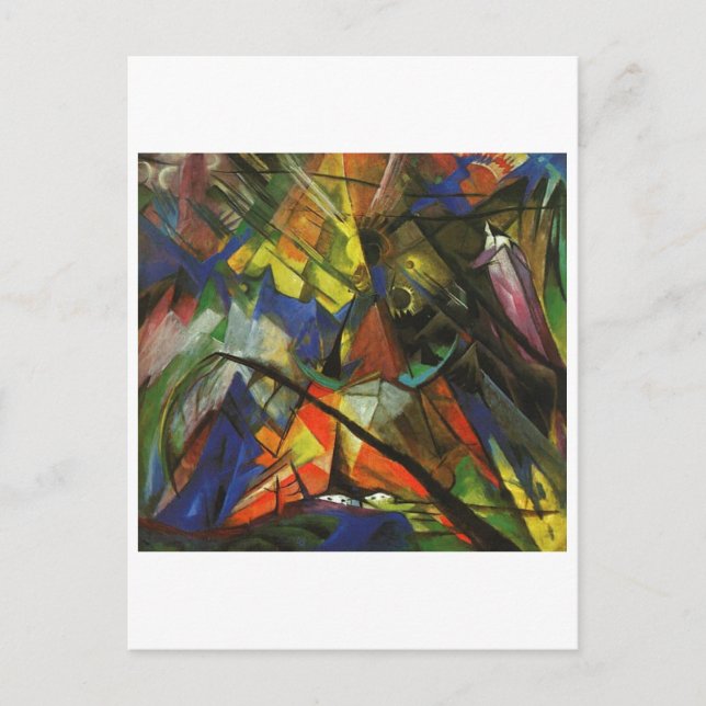 Franz Marc - Tyrol Tirol 1914 Oil Canvas Light Orb Postcard (Front)