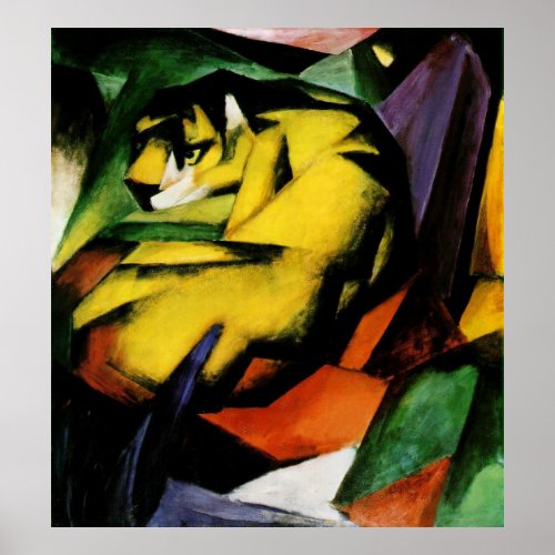 Franz Marc Vintage Poster Series  The Tiger