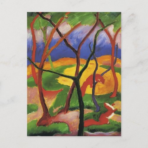 Franz Marc_ Weasels Playing Postcard