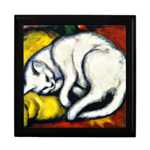 Franz Marc - White Cat. Franz Marc 1912 painting. Gift Box