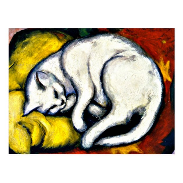 franz marc white cat