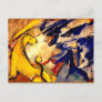 Franz Marc - Yellow Lion, Blue Foxes, Blue Horse Postcard