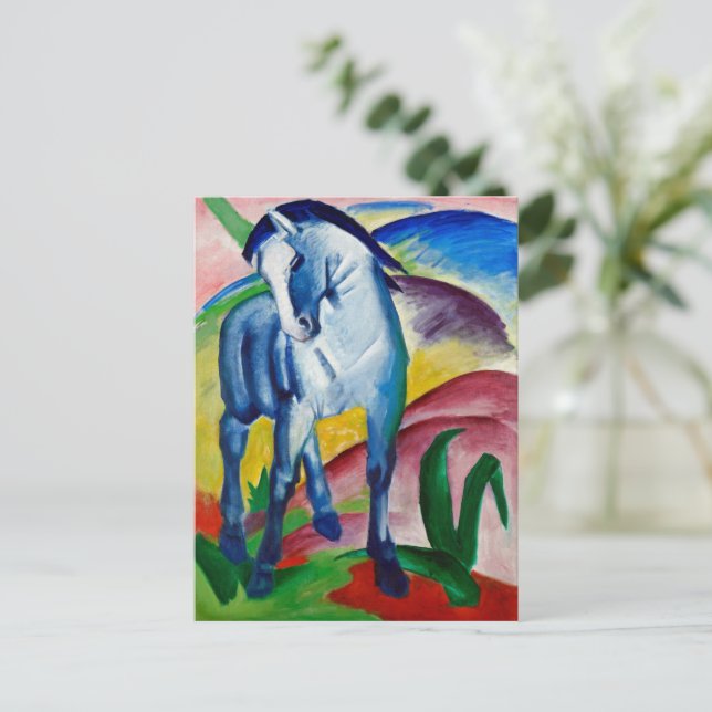 Franz Marc's Blue Horse Postcard (Standing Front)