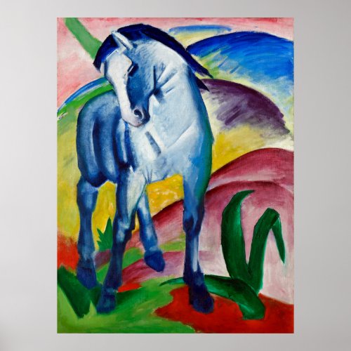 Franz Marcs Blue Horse  Poster