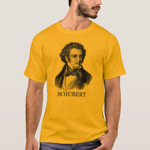 Franz Schubert, black T-Shirt