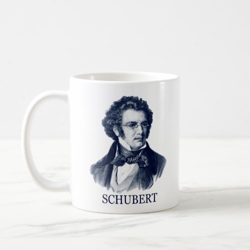 Franz Schubert blue Coffee Mug