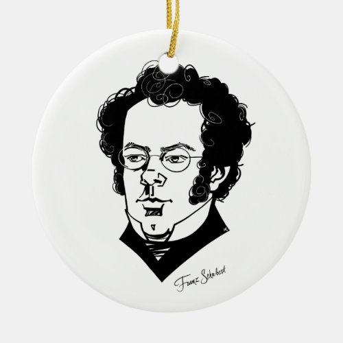Franz Schubert Ceramic Ornament
