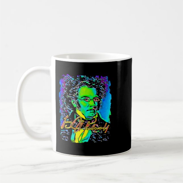 Franz Schubert Music Artist Coffee Mug (Left)