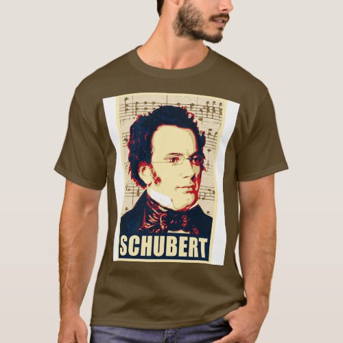 Franz Schubert musical notes 1 T_Shirt