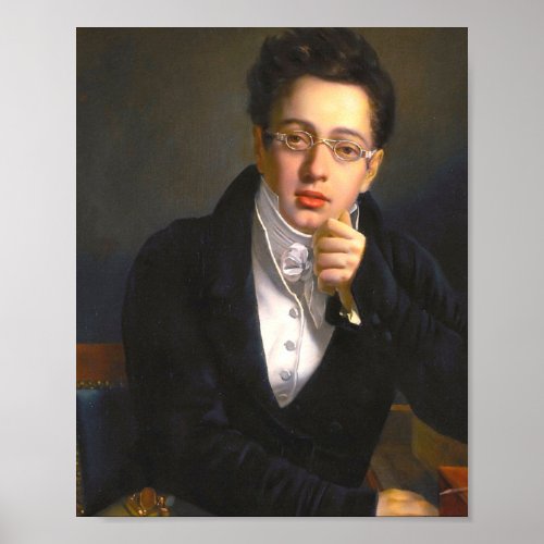 Franz Schubert Portrait Poster