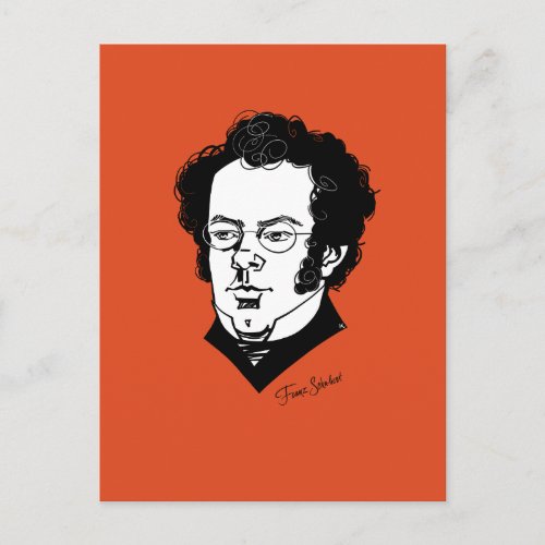 Franz Schubert Postcard