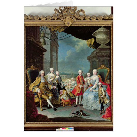 Franz Stephan I with his wife Marie-Therese (Front)