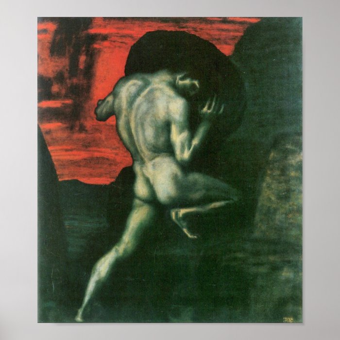 Franz von Stuck   Sisyphus Poster