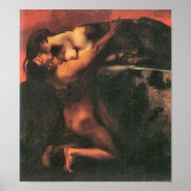Franz von Stuck - The Kiss of the Sphinx Poster (Front)