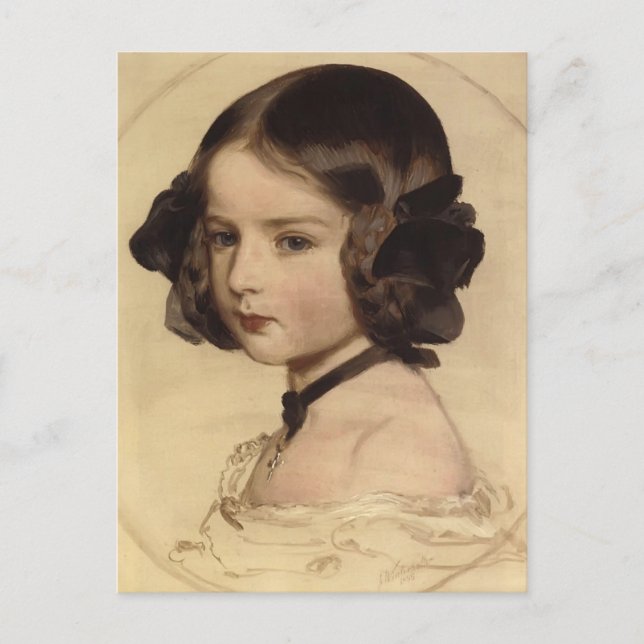 Franz Winterhalter-Pincess Clothilde Saxen Coburg Postcard (Front)