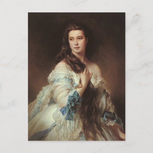 Franz Xaver Winterhalter-Portrait of Madame Rimsky Postcard (Front)