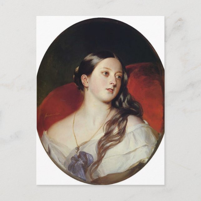 Franz Xaver Winterhalter- Queen Victoria Postcard (Front)