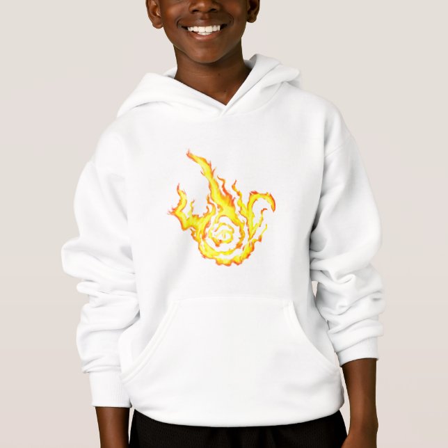 Franzied Flame Fan Art  Hoodie (Front)