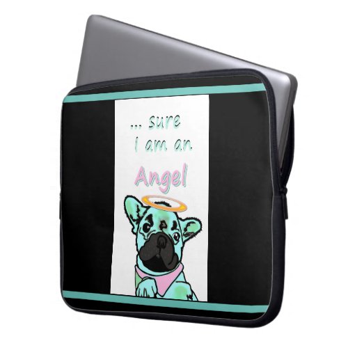 Franzsische Bulldogge Angel  Laptop Sleeve