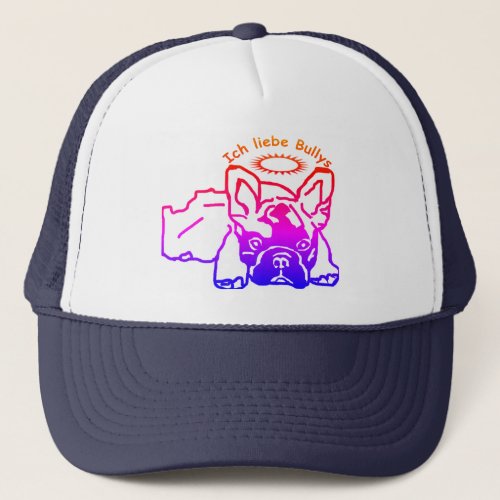 Franzsische Bulldogge Kappe Trucker Hat