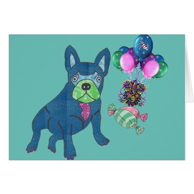 Französische Bulldogge Karte Cards (Front Horizontal)