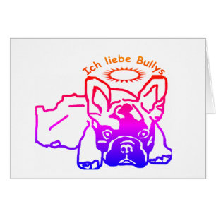 Französische Bulldogge Karte Cards