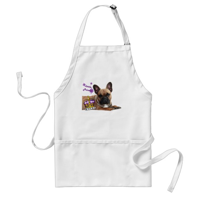 Französische Bulldogge kleine Prinzessin Schürze Adult Apron (Front)