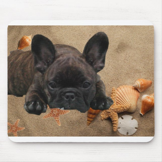 Französische Bulldogge Mouse Pad (Front)