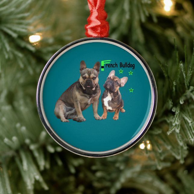 Französische Bulldogge Ornament Anhänger (Tree)