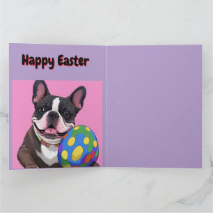 Französische Bulldogge Osterei French Bulldog Card