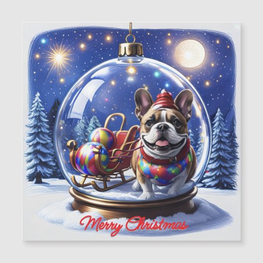 Französische Bulldogge Weihnachten French Bullog (Front)