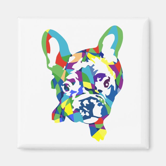 Französische Bulldogge Welpe Magnet (Front)