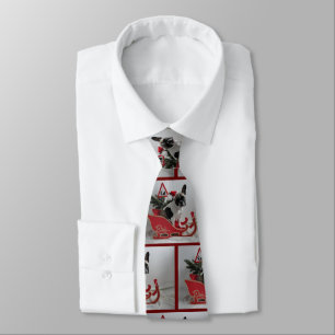 Französische Bulldoggen Weihnachten Krawatte Neck Tie